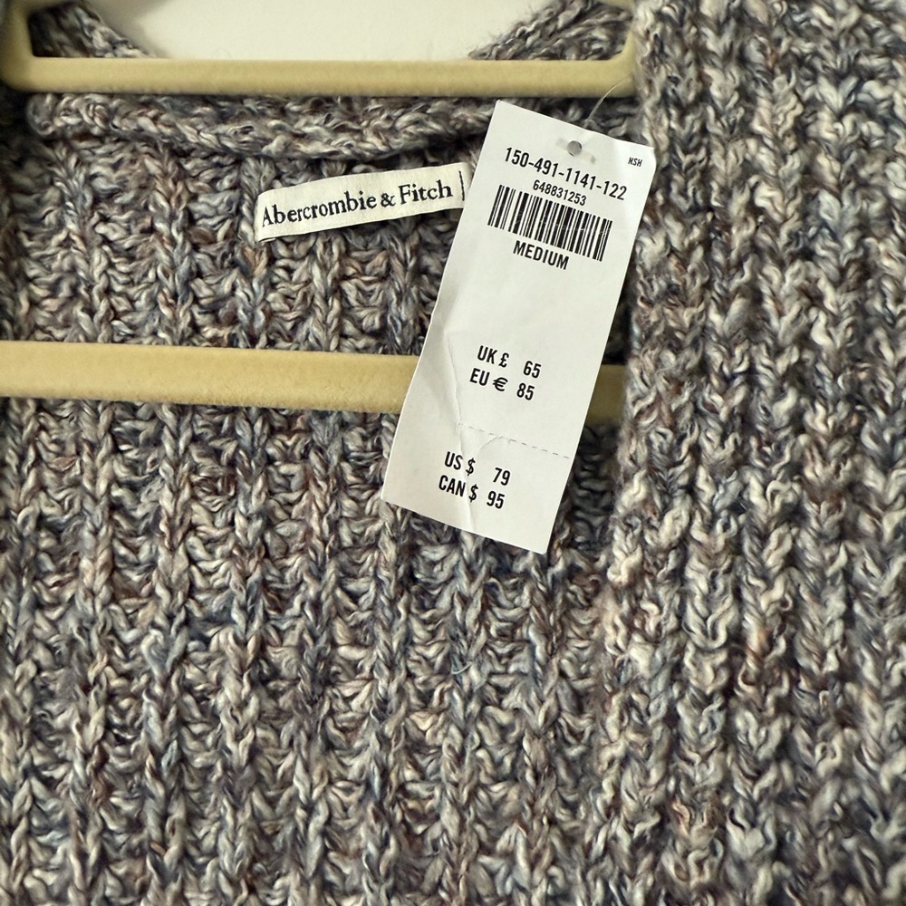 NWT Abercrombie & Fitch Marled Knit Pullover